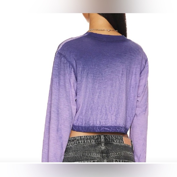 Cotton Citizen Tokyo Violet Gradient Long Sleeve Tee - Picture 5 of 9